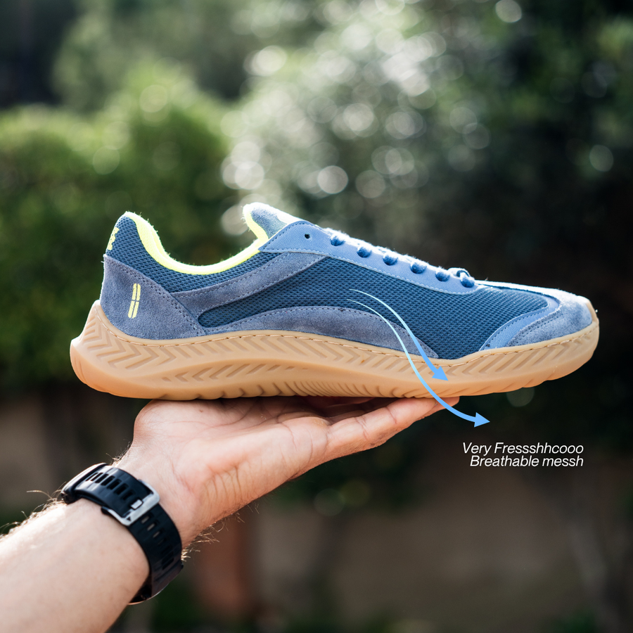 Barefoot Sneaker Blue Fluoro Fighters