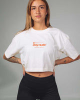 Camiseta corta oversize 100% algodón