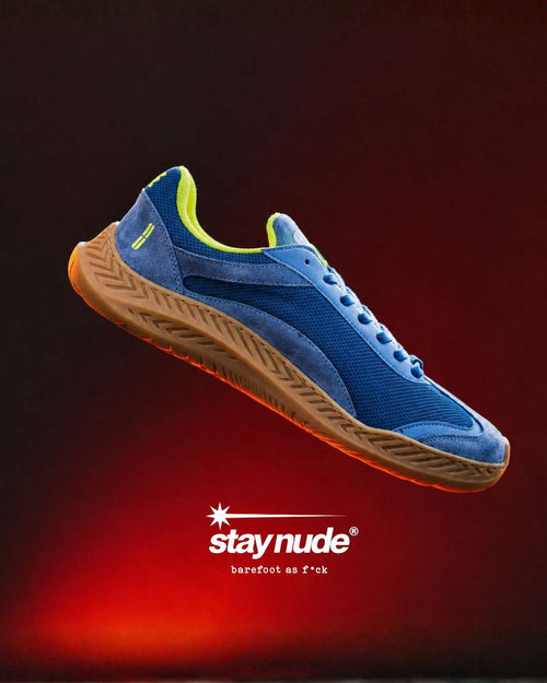 barefoot shoe fluor blue